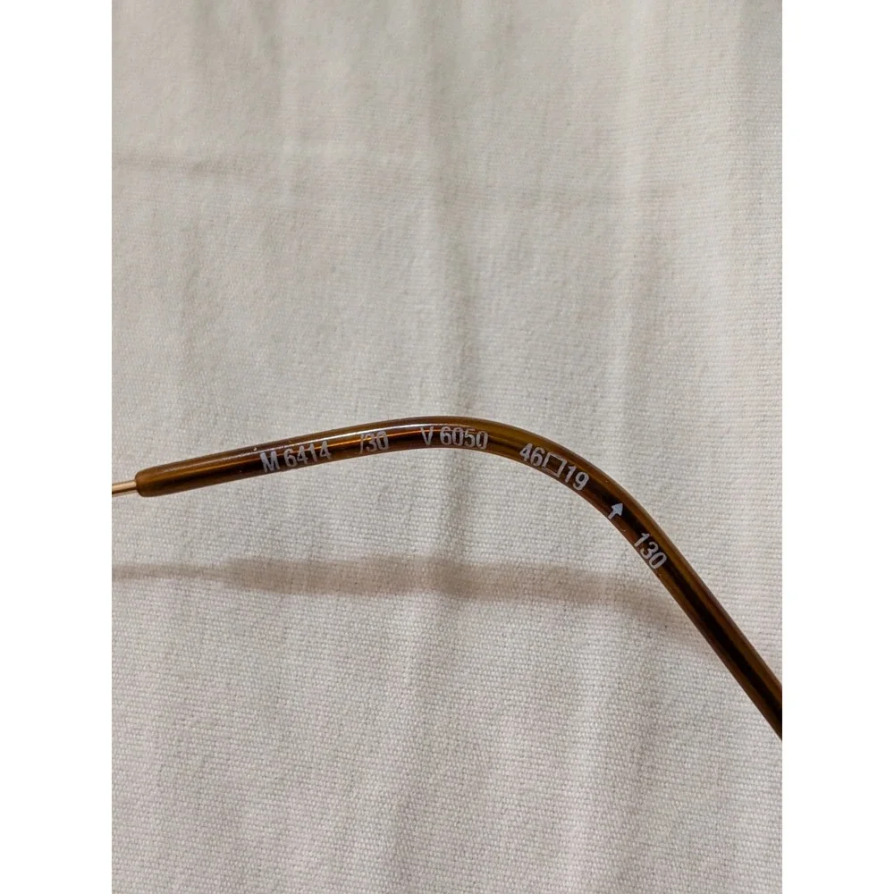 Silhouette Eyeglasses, Frames Only, M6414 /30 V6050,46-19-130, Metal, Austria